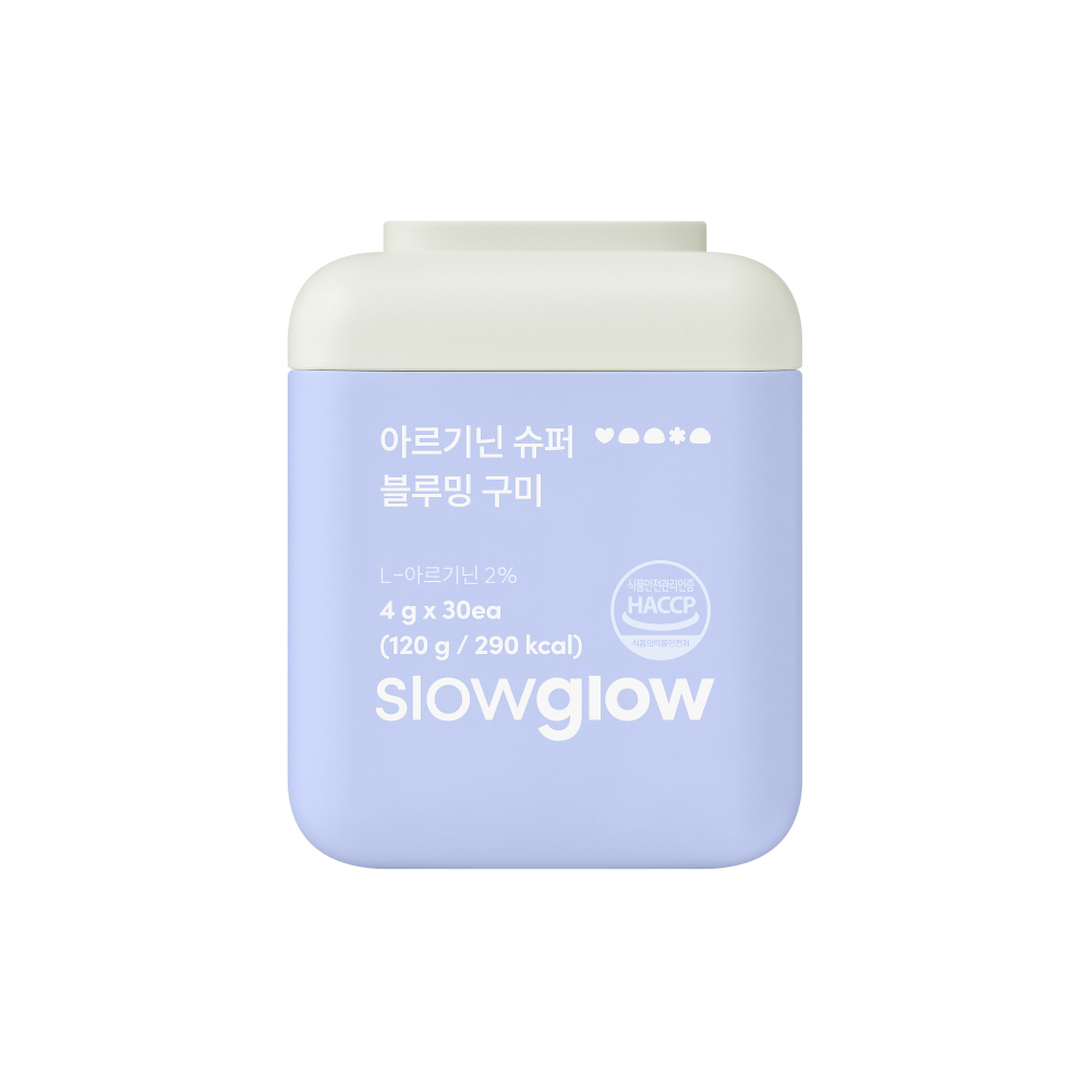 슬로우글로우 NEW 아르기닌 슈퍼 블루밍 구미 젤리 30구미, 1개 - 상세 이미지 4