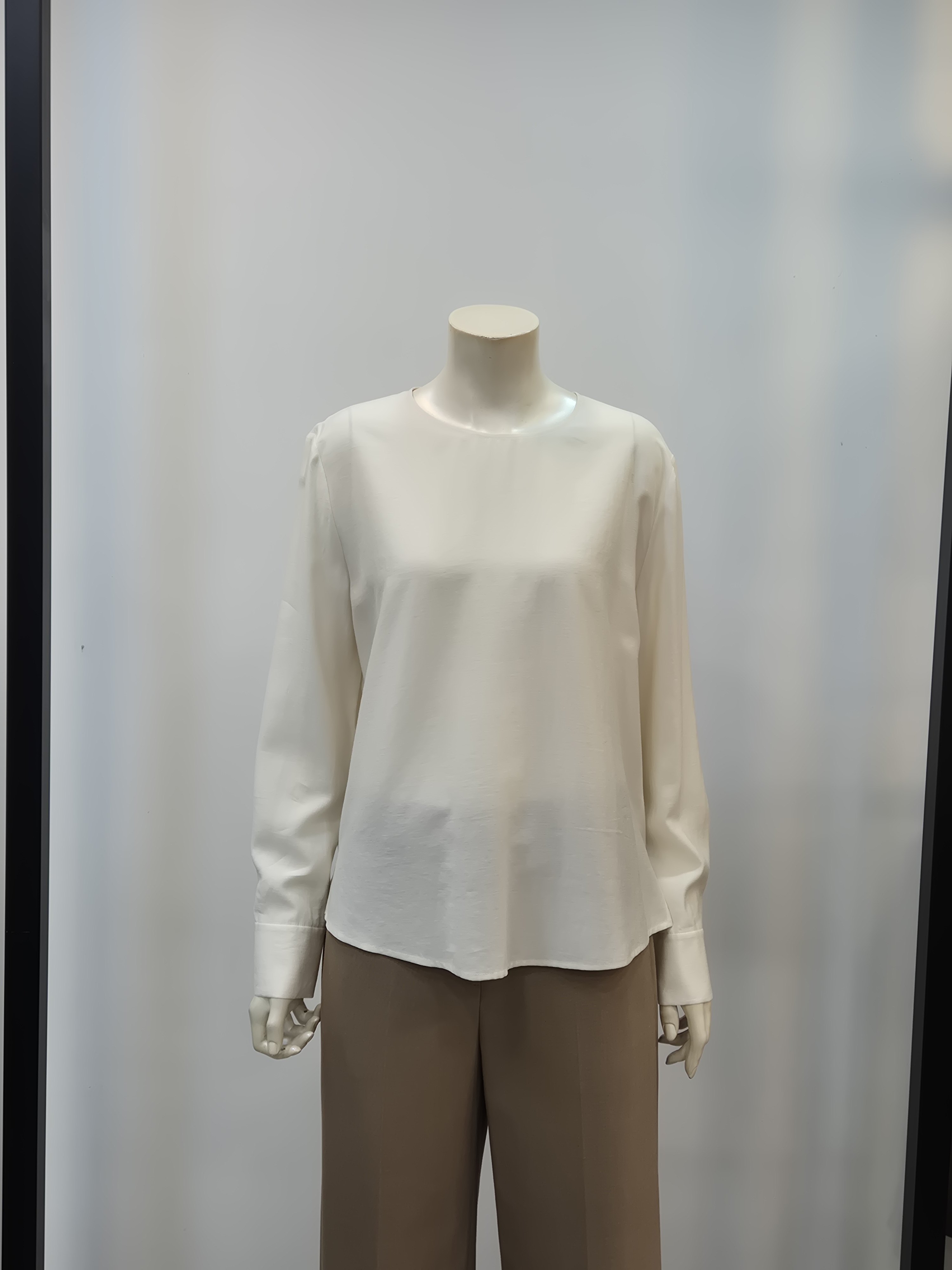 쉬즈미스 간절기 라운드 긴팔 가을 정장 결혼식 블라우스 P332030