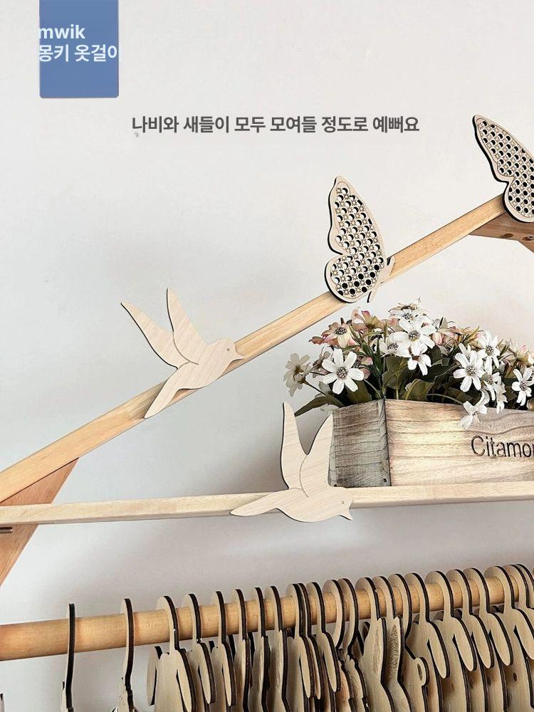강아지 옷장 반려견 묘 수납장 바구니 고양이 펫행거 주요 이미지 상품 2개 나비 포함 - 상세 이미지 5