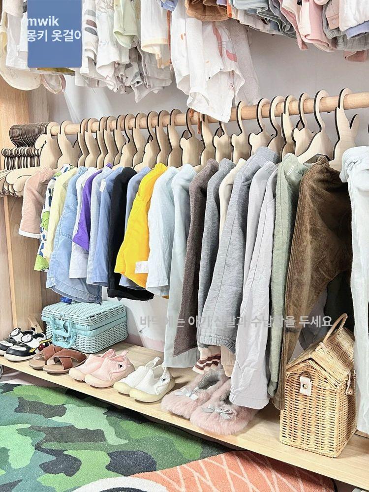 강아지 옷장 반려견 묘 수납장 바구니 고양이 펫행거 주요 이미지 상품 2개 나비 포함 - 상세 이미지 3
