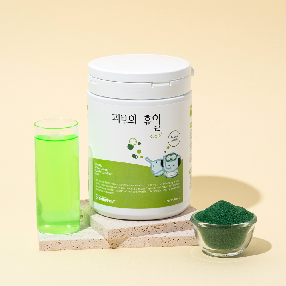 스킨피디아 피부의휴일 엔자임 코큐텐 플러스 유아 성인 효소 입욕제 시프레향 600g - 상세 이미지 3