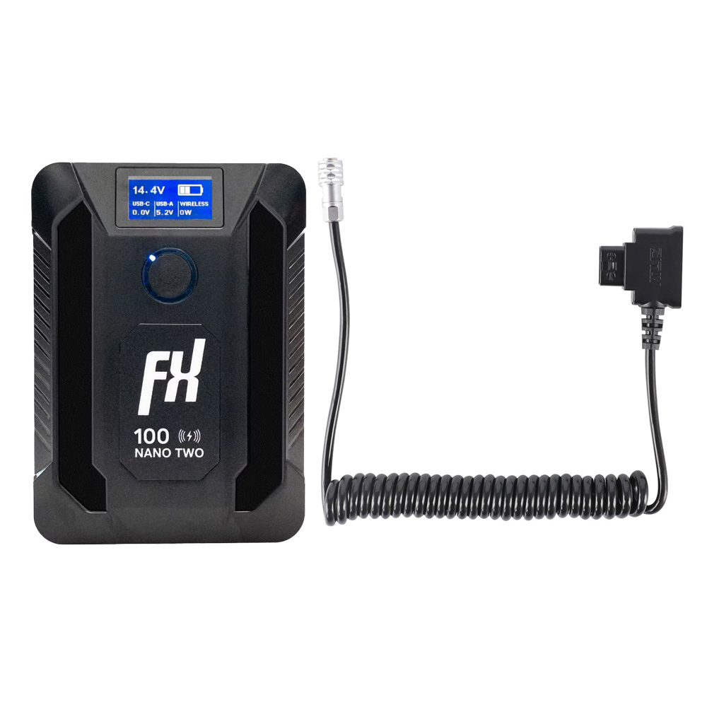 FXLION 나노 투 와이어리스 V마운트 배터리 100Wh + D-tap to BMPCC 파워 케이블 세트 - 상품 이미지