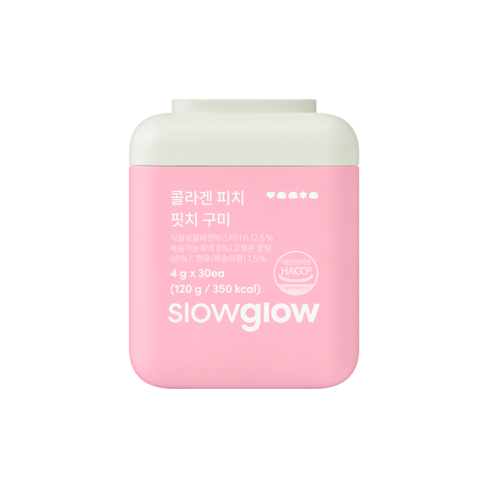 슬로우글로우 NEW 콜라겐 피치핏치 구미 젤리 30구미, 1개 - 상세 이미지 4