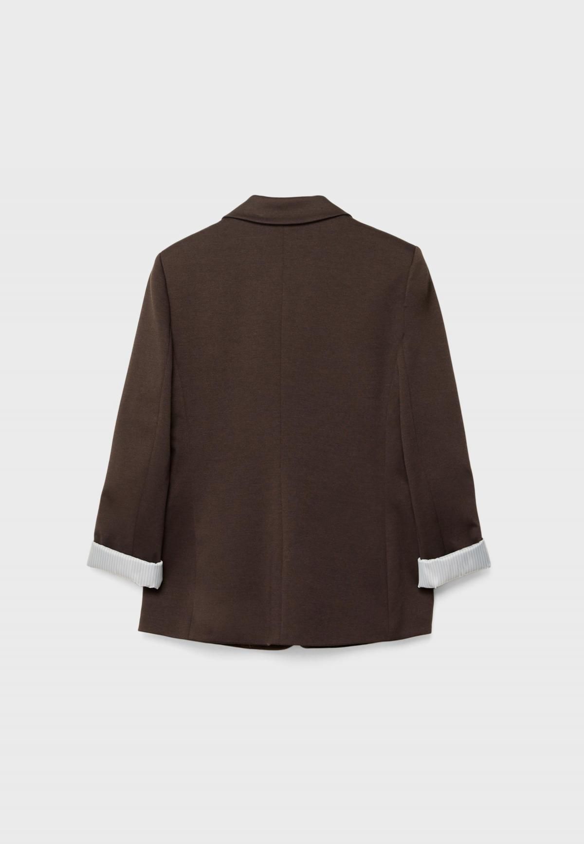 스트라디바리우스 슬림핏 테일러드 블레이저 1900/173 BROWN - 상세 이미지 2