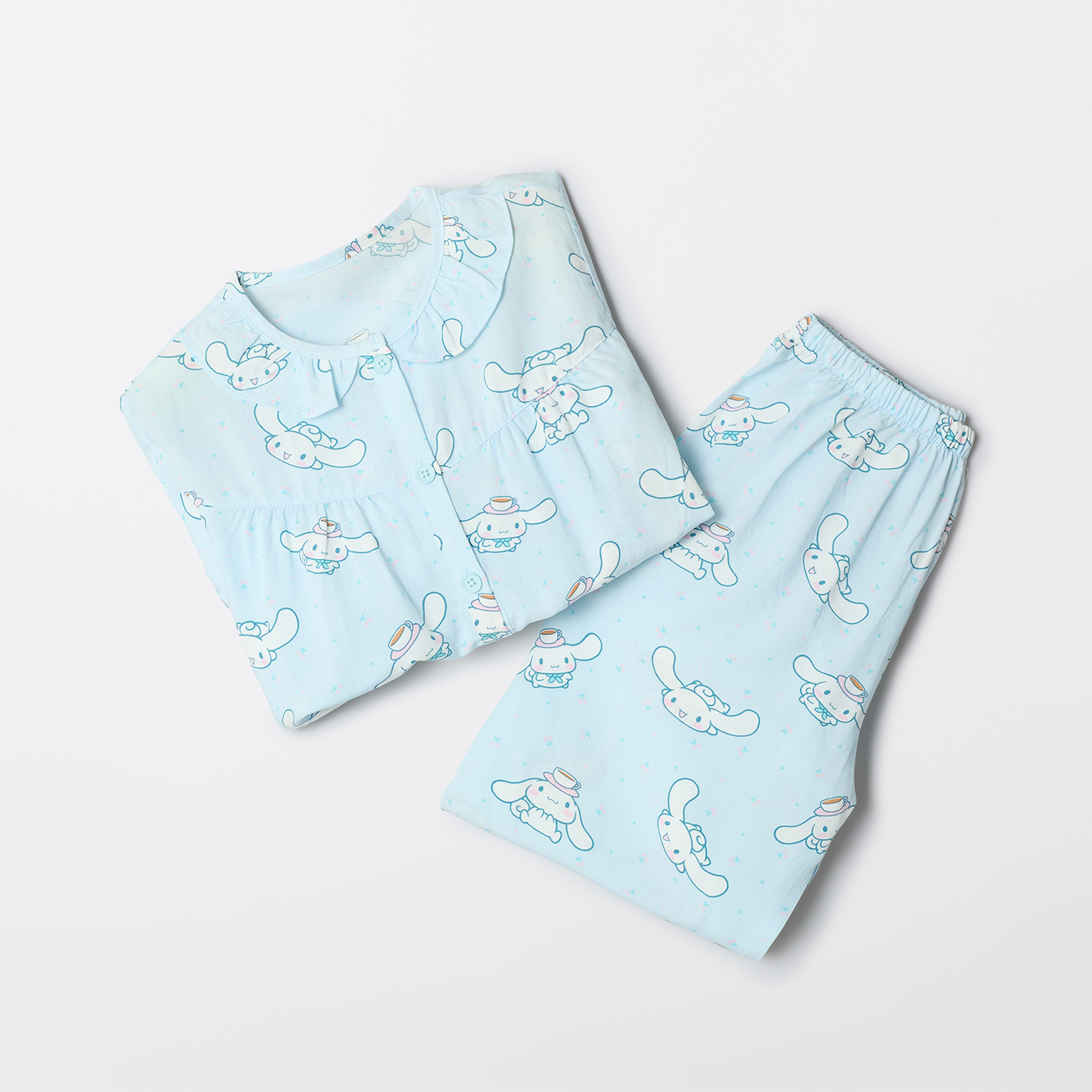 [당일출고][산리오캐릭터즈] 스파오키즈 프릴 긴팔 파자마 잠옷 SPPPF49KU3