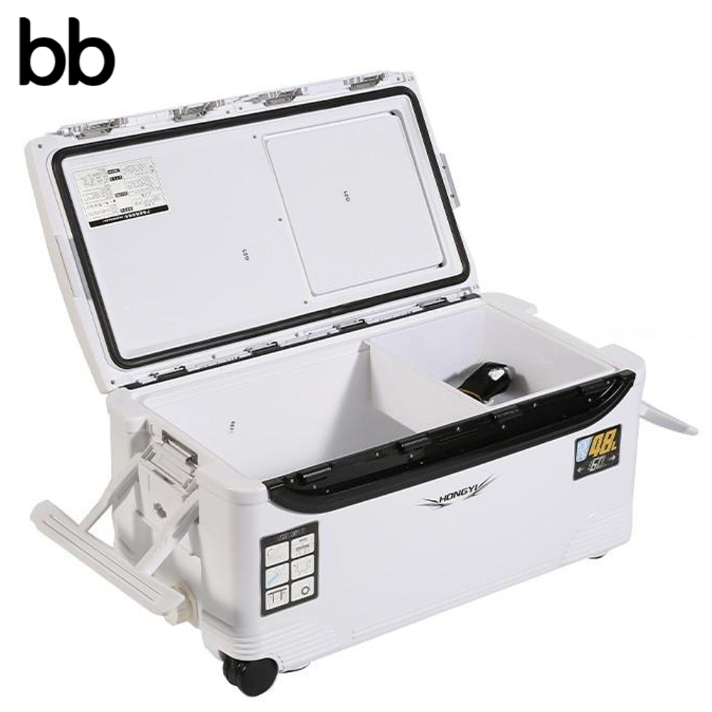 낚시용아이스박스 36리터 캐리쿨러 한치쿨러 갈치 해동 방어 대구 바퀴 쭈꾸미 화이트 36L - 상세 이미지 3
