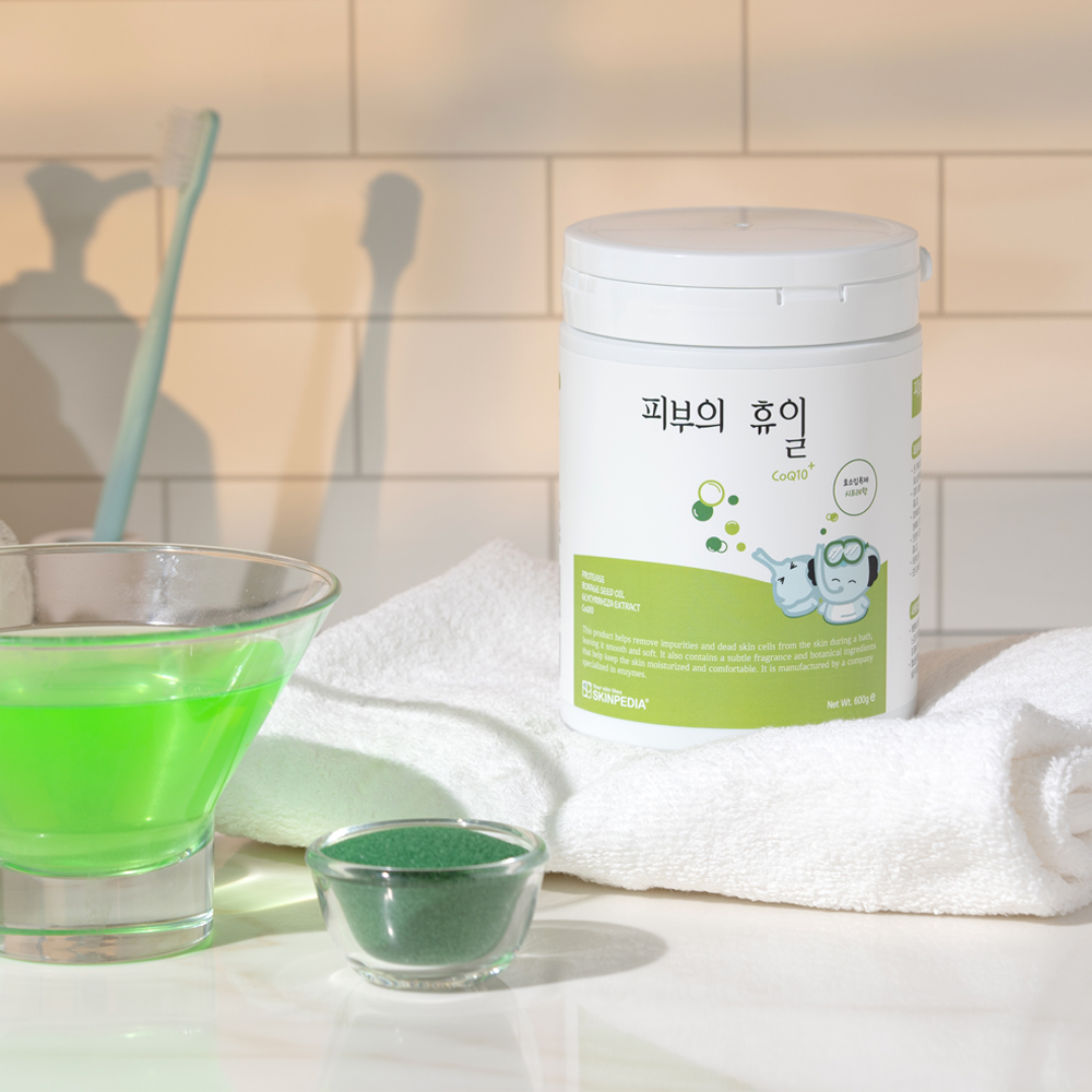 스킨피디아 피부의휴일 엔자임 코큐텐 플러스 유아 성인 효소 입욕제 시프레향 600g - 상세 이미지 2