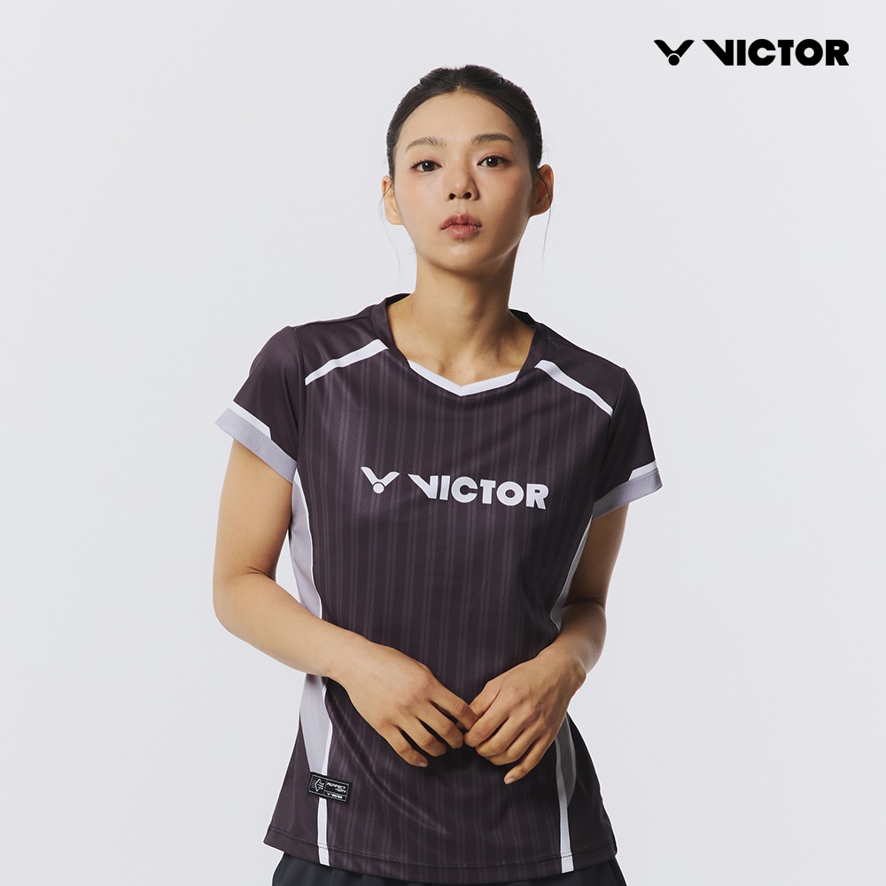 빅터 배드민턴복 배드민턴의류 반팔 경기복 티셔츠 VT25CGW023F - 메인 이미지