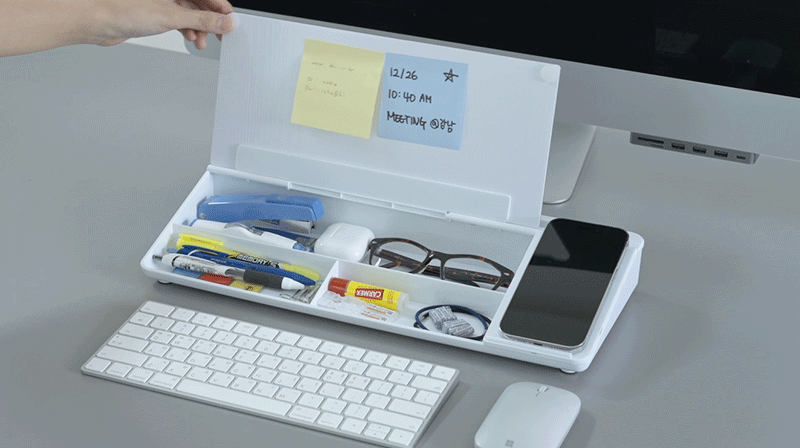사무용품 데스크정리함 데스크테리어 오거나이저 문구 책상꾸미기 책상정리 이미지 2