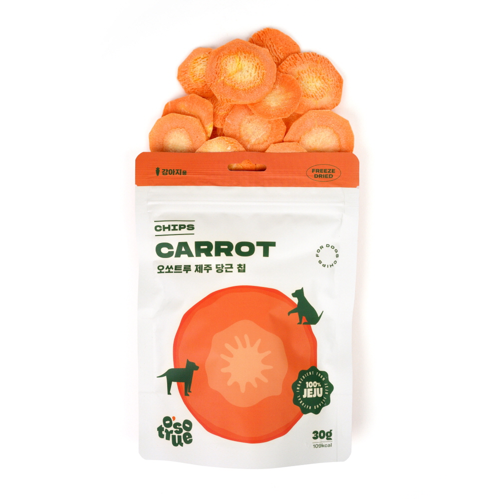 오쏘트루 제주 당근 칩 동결건조 트릿 30g 이미지 4
