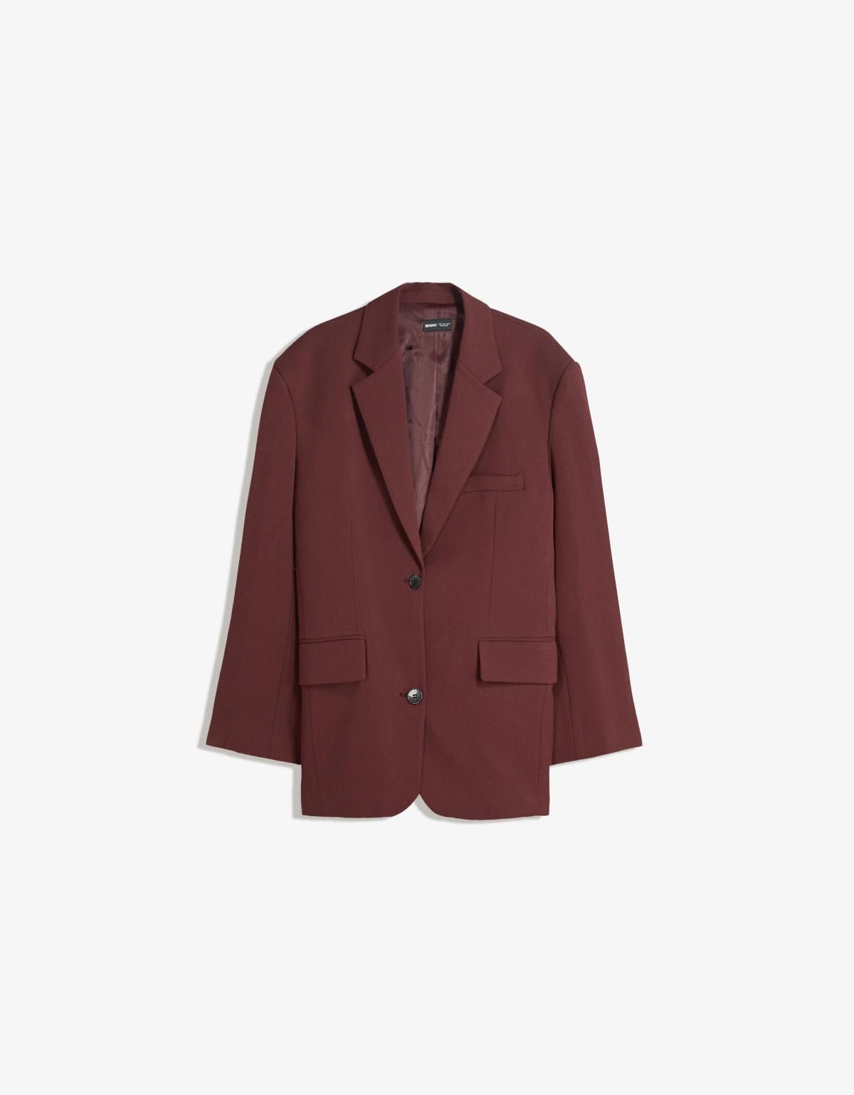 버쉬카 오버핏 테일러드 블레이저 6540/710 RED - 메인 이미지