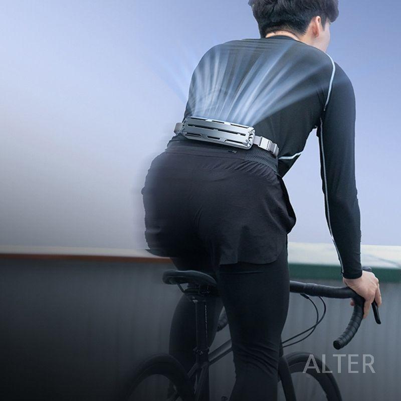 몸풍기 허리 걸이 선풍기 바디팬 야외활동 등풍기 캠핑 배달 화이트 5000mAh - 상세 이미지 5