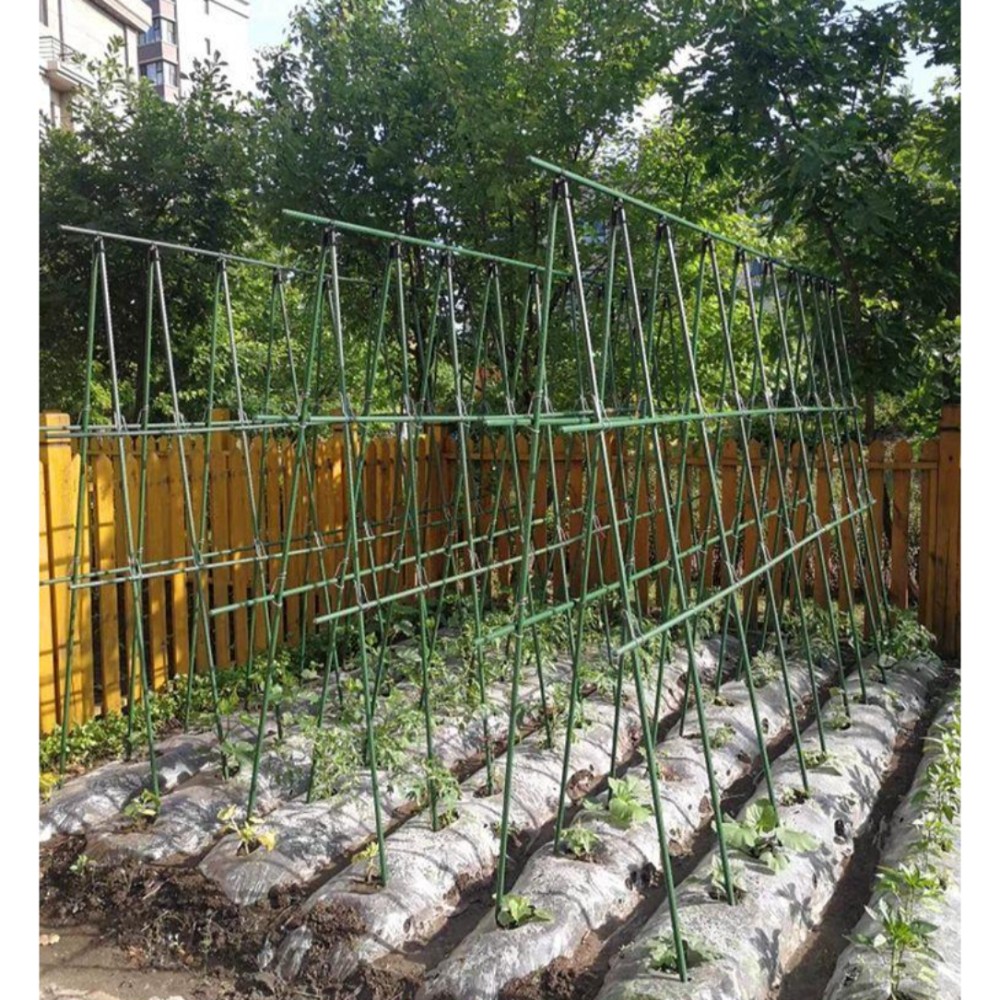 텃밭 오이지지대 식물 넝쿨 고추 화초 화분 작물 파이프 랙 포도 인기 직경 11mm 180cm 10개 - 상품 이미지