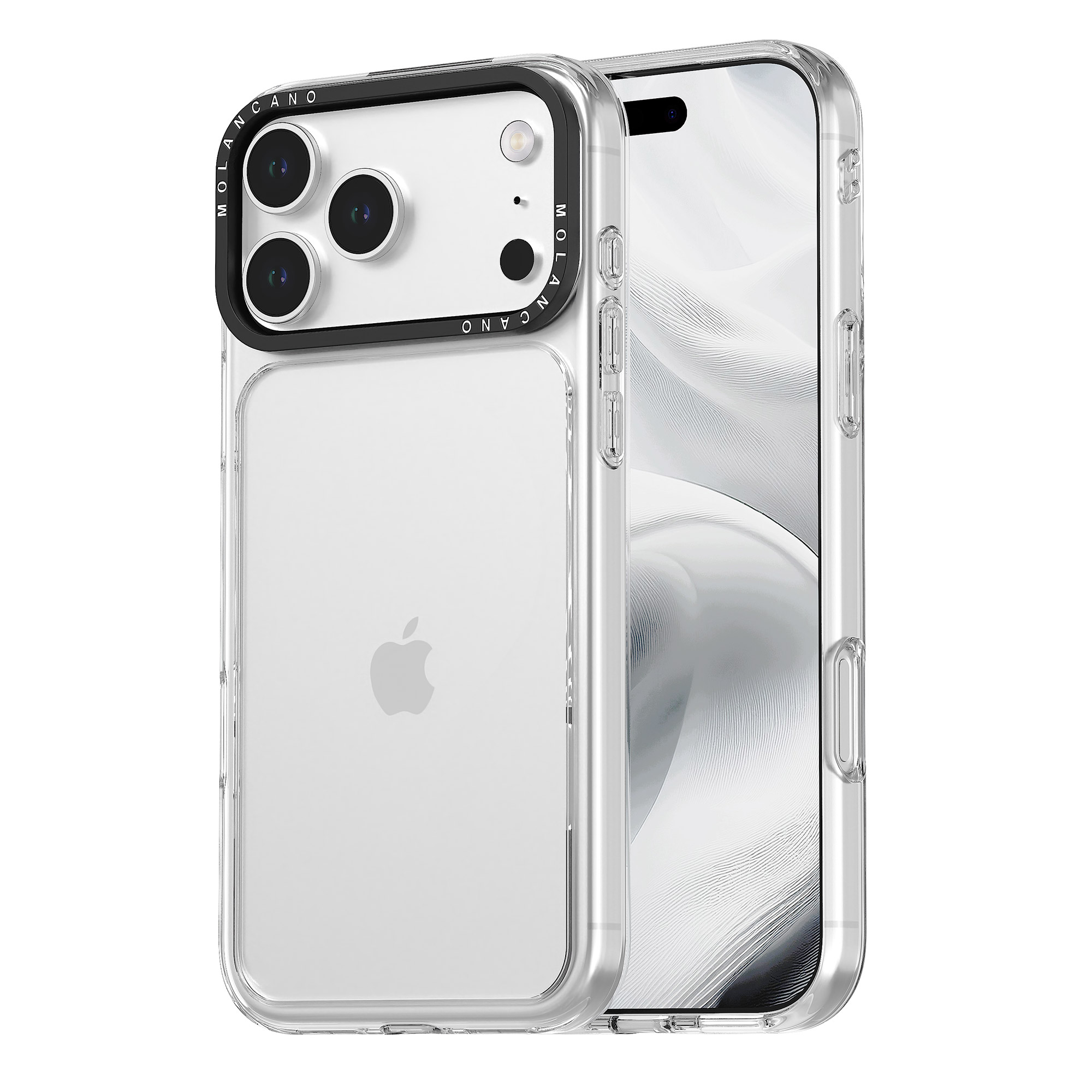 크리스탈 하이브리드 에어쿠션 범퍼 클리어 젤하드 케이스 투명, 아이폰17 프로 맥스