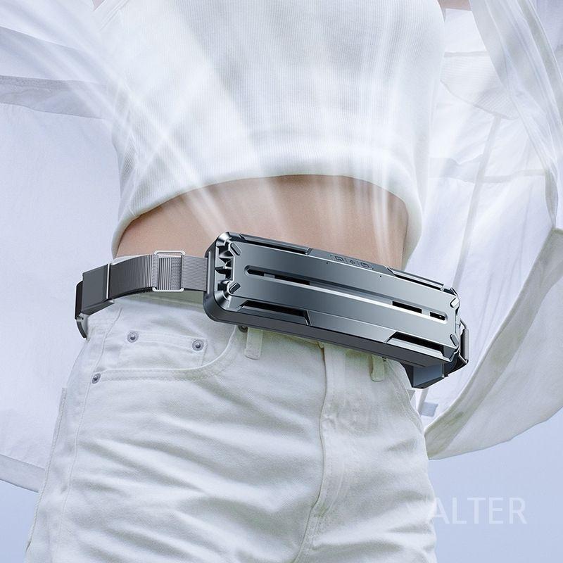 몸풍기 허리 걸이 선풍기 바디팬 야외활동 등풍기 캠핑 배달 화이트 5000mAh - 상세 이미지 4