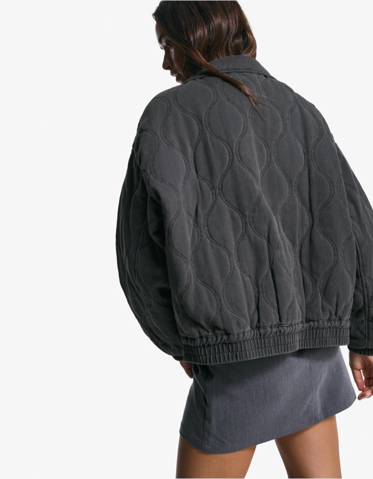 버쉬카 테크니컬 워시드 집업 재킷 6608/758 DARK GREY - 상세 이미지 4