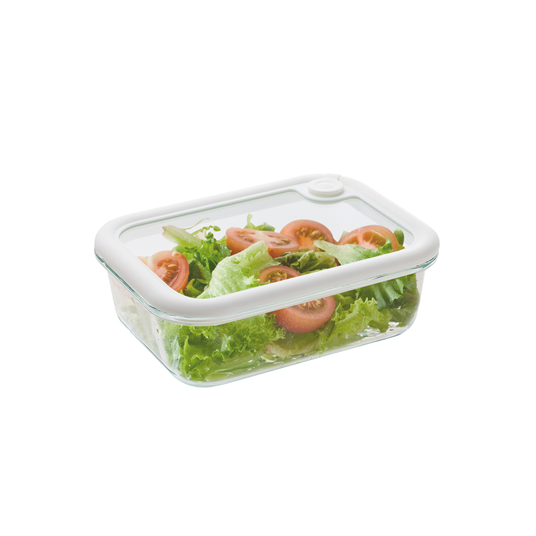 에지리 올글라스 내열유리 밀폐용기 사각 640ml, 1개 - 메인 이미지