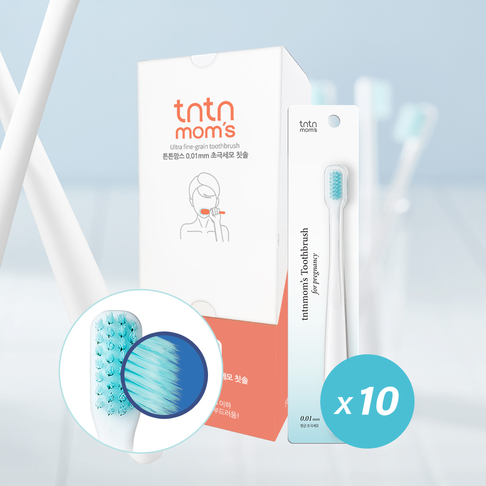 튼튼맘스 0.01mm 초극세모 임산부칫솔 10개 - 상세 이미지 2