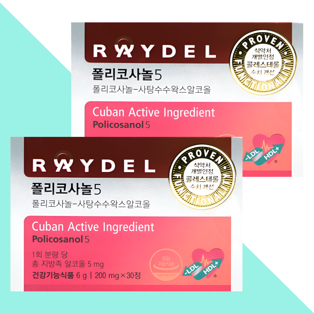 레이델 폴리코사놀 5 HDL LDL케어 30정X2개