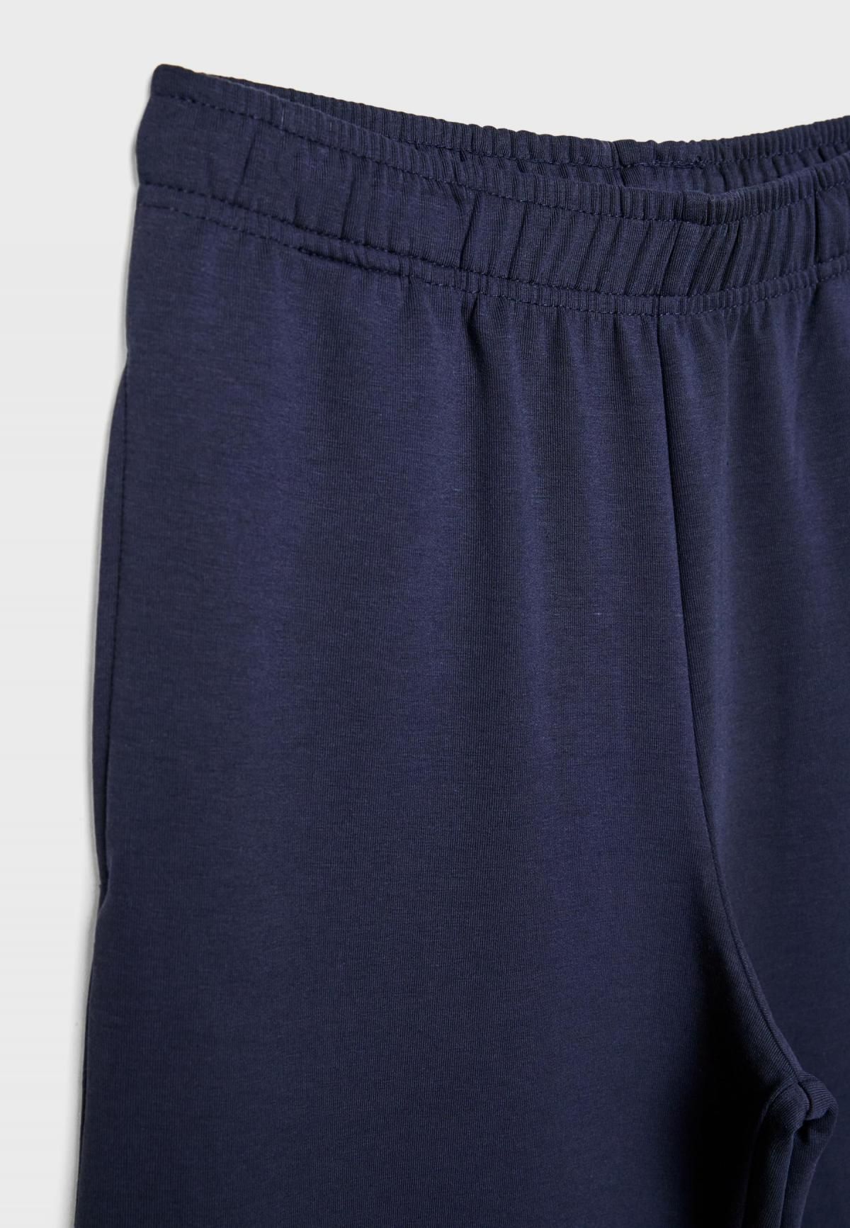 스트라디바리우스 와이드핏 미드웨이스트 조거 팬츠 4600/889 DARK BLUE - 상세 이미지 4