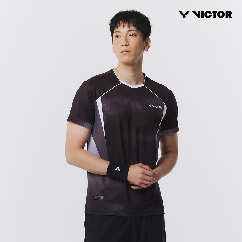 빅터 배드민턴복 배드민턴의류 반팔 남성 경기복 VT25CGW022M - 메인 이미지