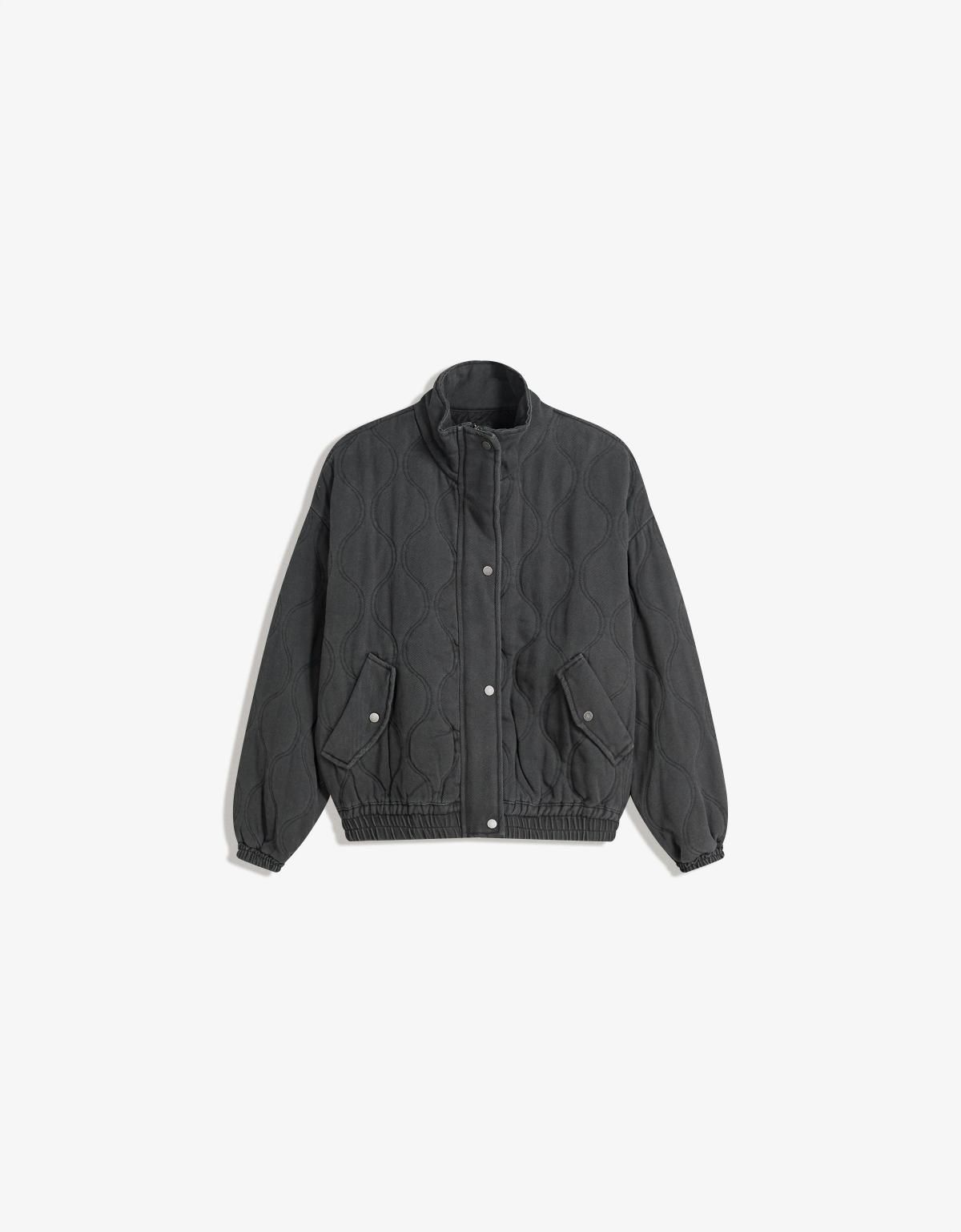 버쉬카 테크니컬 워시드 집업 재킷 6608/758 DARK GREY - 메인 이미지