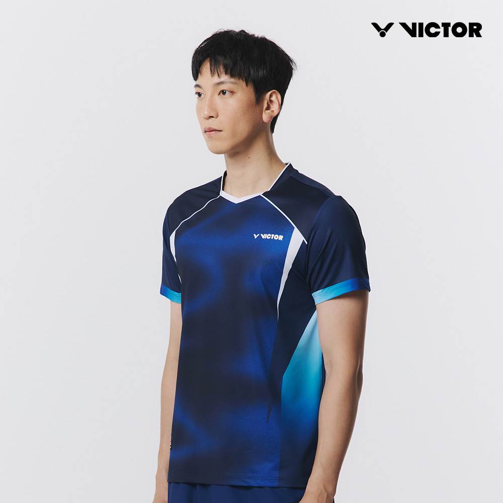 빅터 배드민턴복 배드민턴의류 반팔 경기복 티셔츠 VT25CGW031M - 메인 이미지