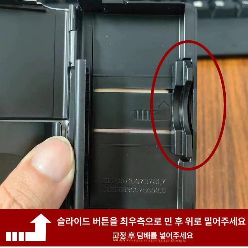 자동 담배케이스 알루미늄 멋진 흡연 휴대용 담뱃갑 그레이 6개입 - 상세 이미지 3
