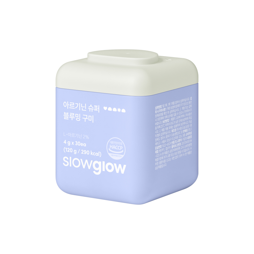 슬로우글로우 NEW 아르기닌 슈퍼 블루밍 구미 젤리 30구미, 1개 - 상세 이미지 5