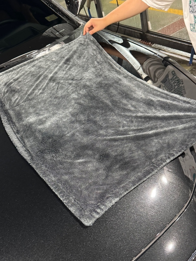 세차타월 드라잉타월 90x60 대형 1200GSM 양면 차량용 물기제거 갱카 듀얼트위스트 이미지 7