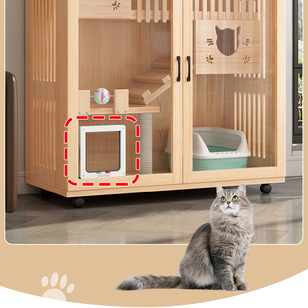 간편설치 방묘문 베란다 펫도어 고양이 출입문