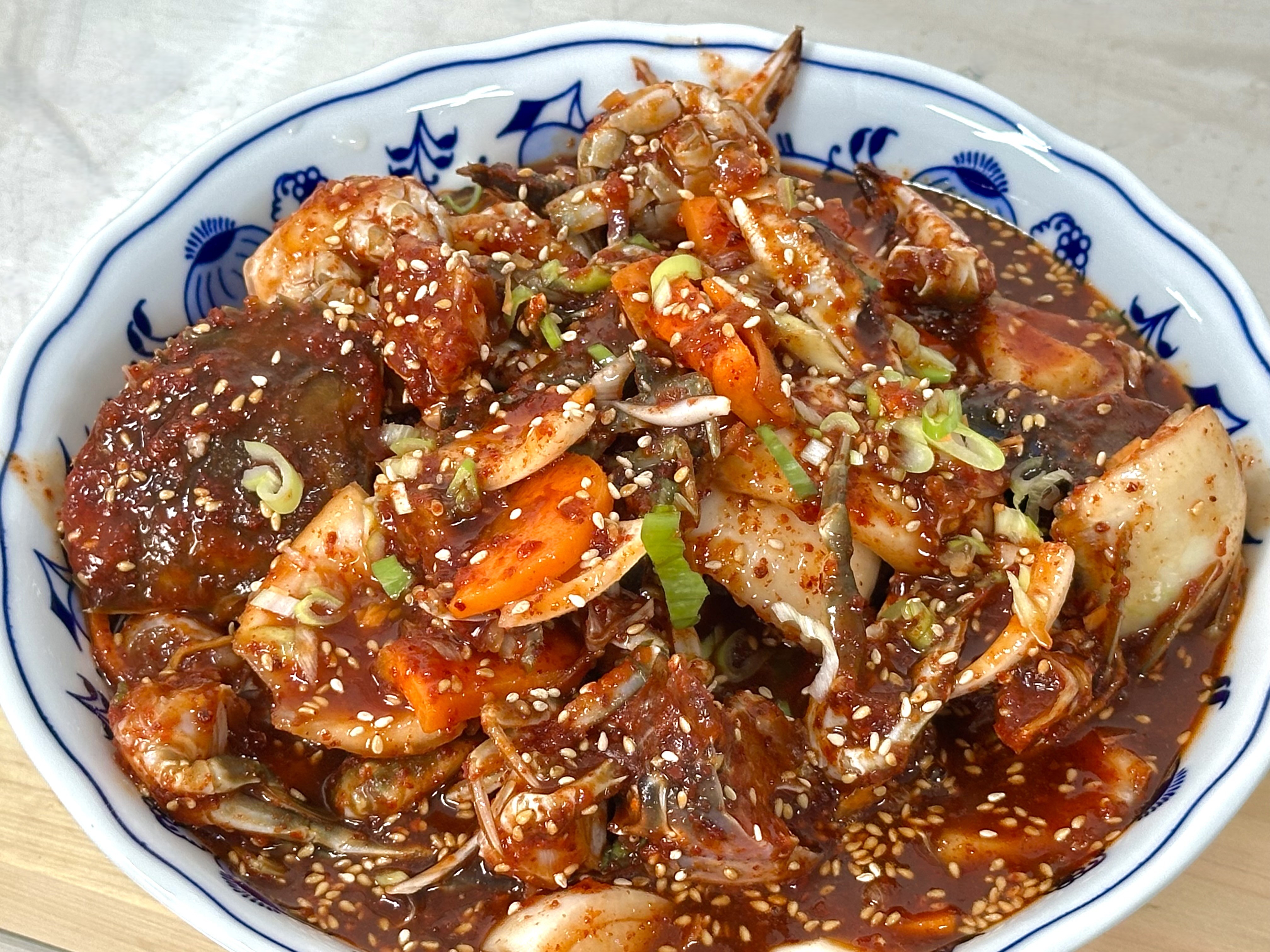 [매콤달콤! 달막 양념게장] 국내산 전라도 여수 달막 돌게 양념게장 2kg, 1개