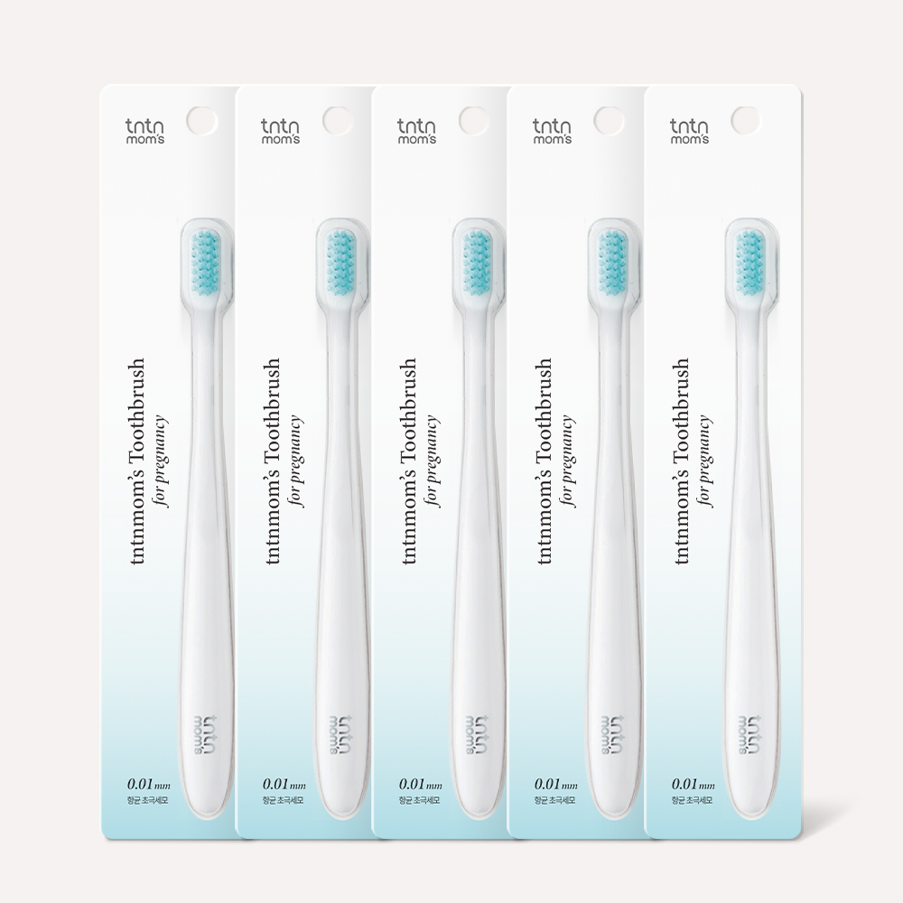 튼튼맘스 0.01mm 초극세모 임산부칫솔 5개 - 상품 이미지