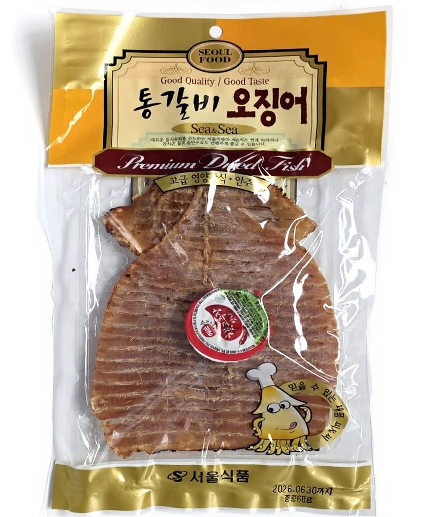 서울식품 통갈비 오징어 소포장 70g, 1개 - 메인 이미지