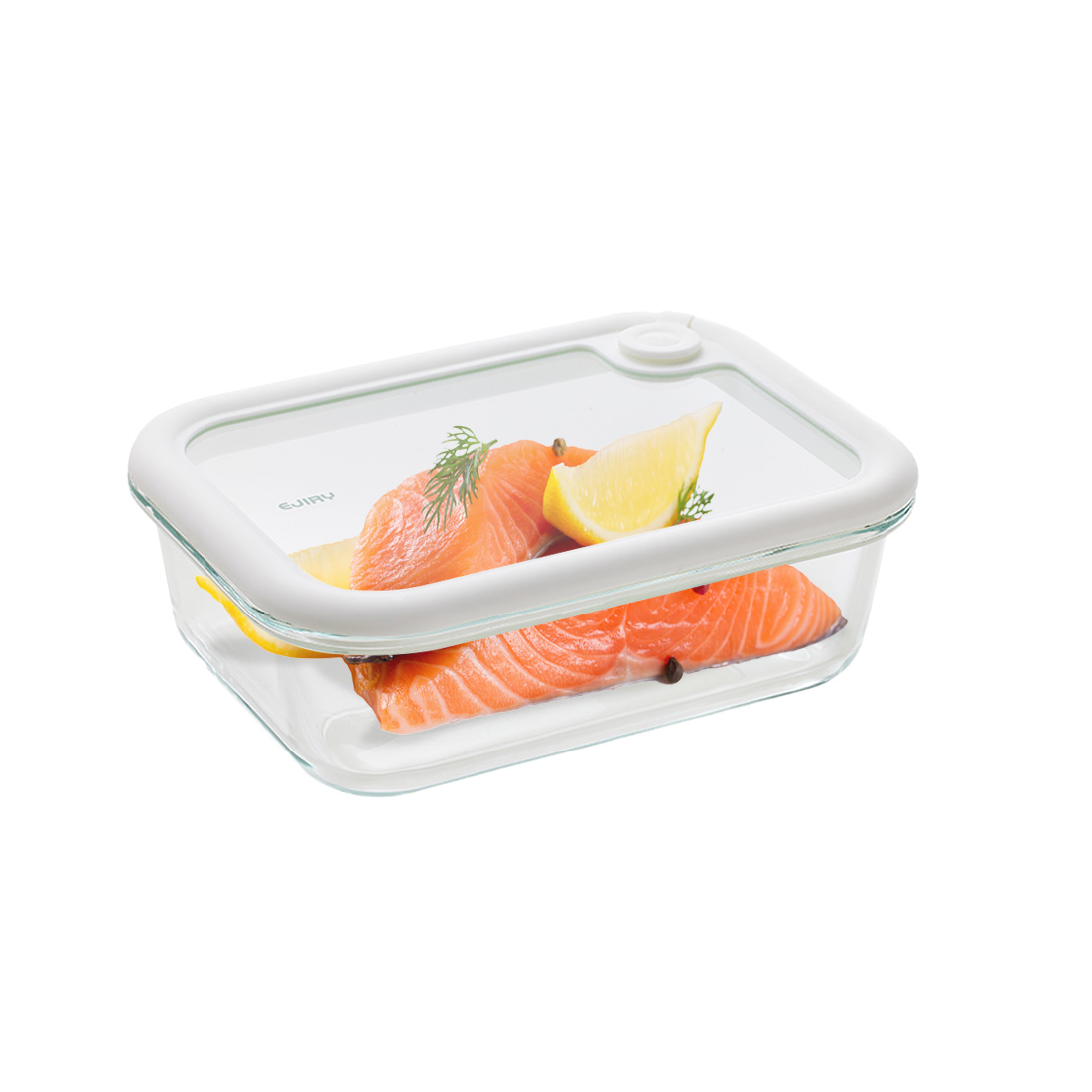 에지리 올글라스 내열유리 밀폐용기 사각 1040ml, 1개 - 메인 이미지