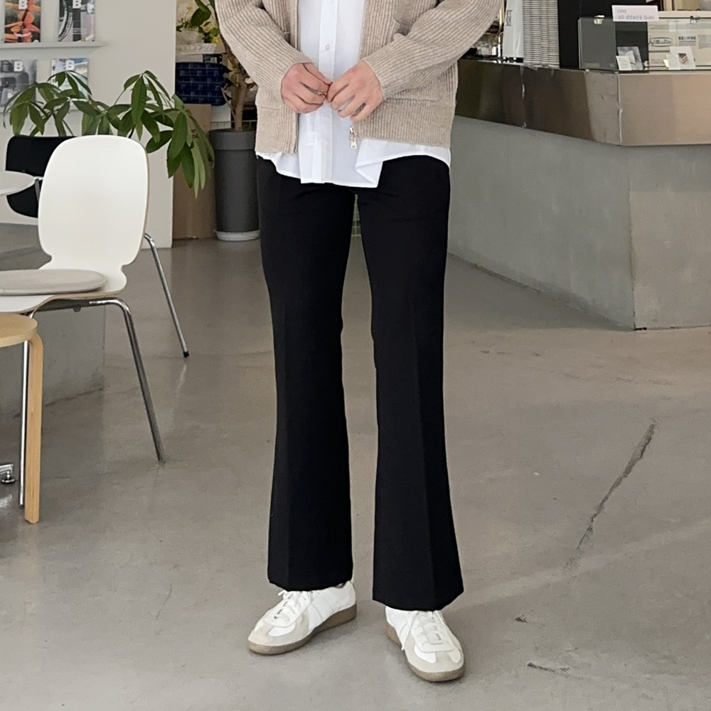 남자 부츠컷슬랙스 링큻프리 스판 바지 남자 슬랙스 - 상품 이미지