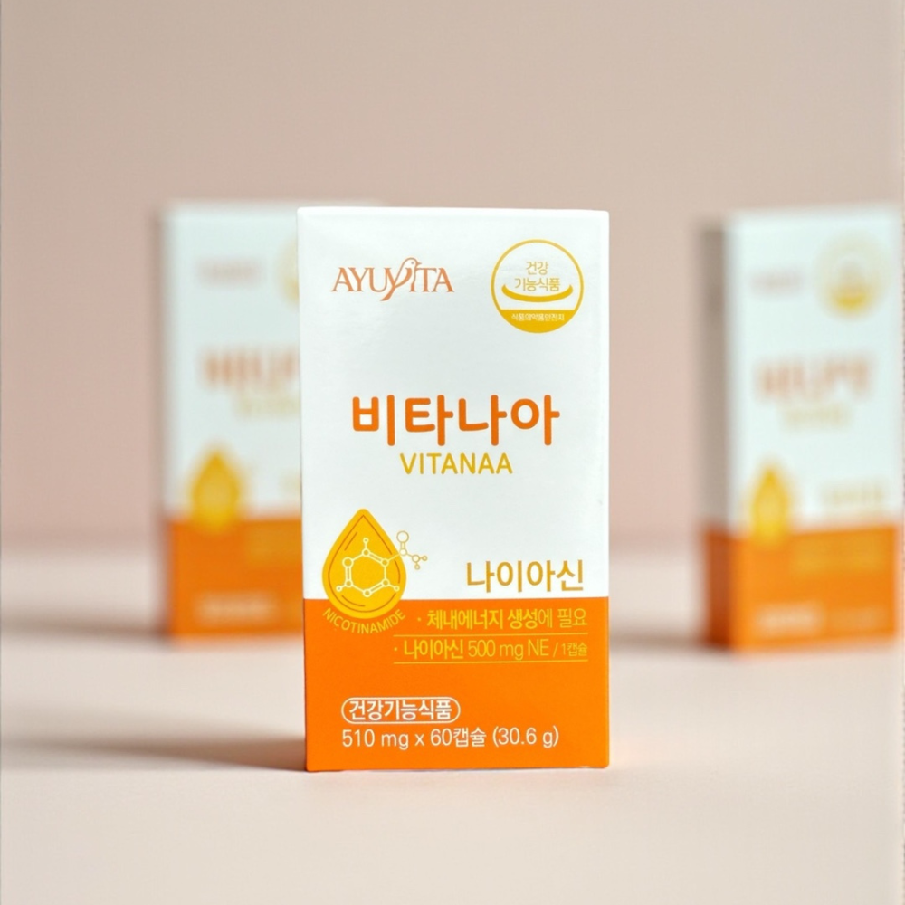 비타나아 미국산 고용량 비타민B3 500mg 니코틴산아미드 나이아신아미드 60캡슐, 1개 - 상세 이미지 4