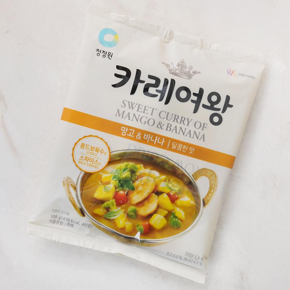 메가마트 대상 청정원 카레여왕 망고&바나나 달콤 108g - 상세 이미지 2