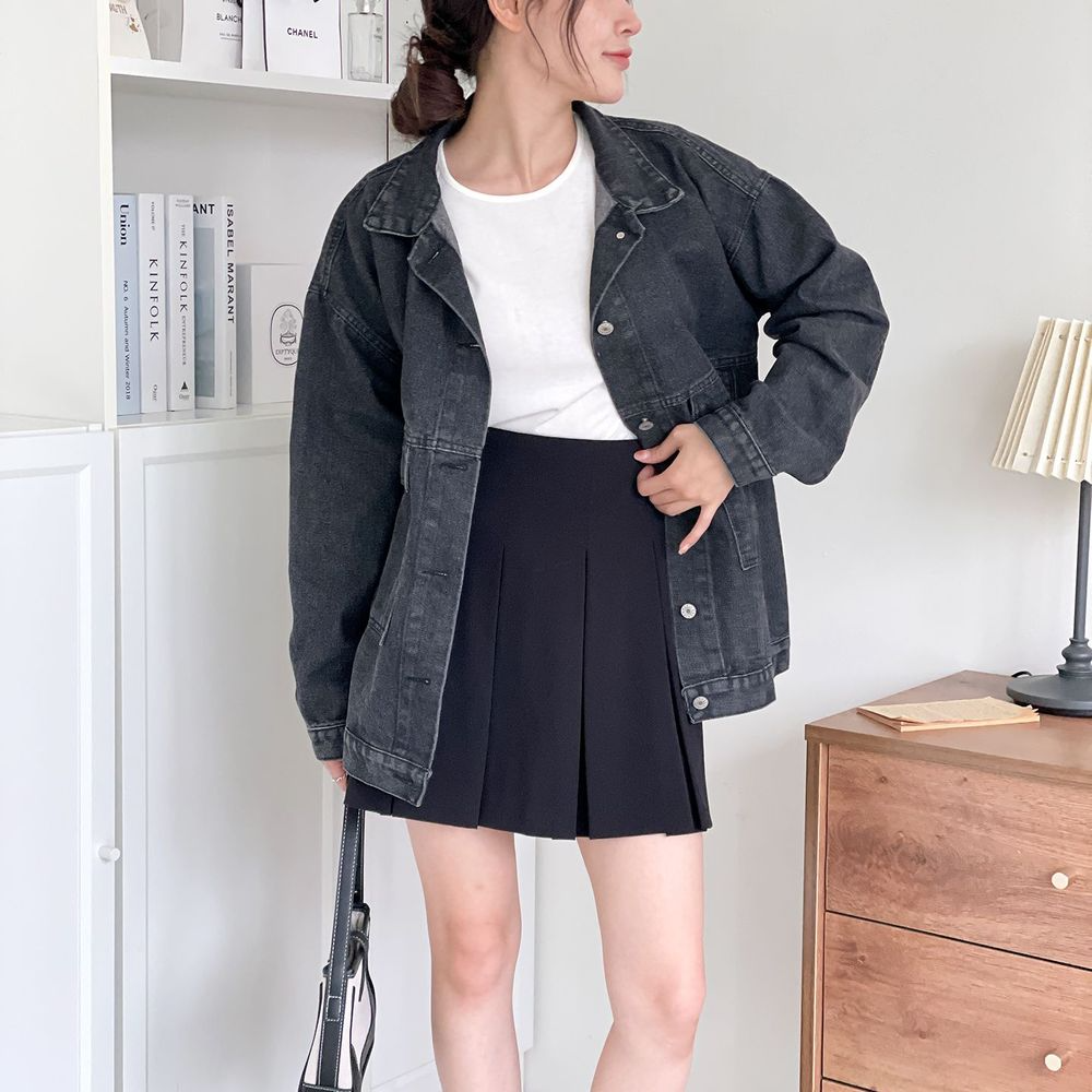 카라포켓 데일리 청카바 아우터 빅사이즈데님자켓 - 메인 이미지