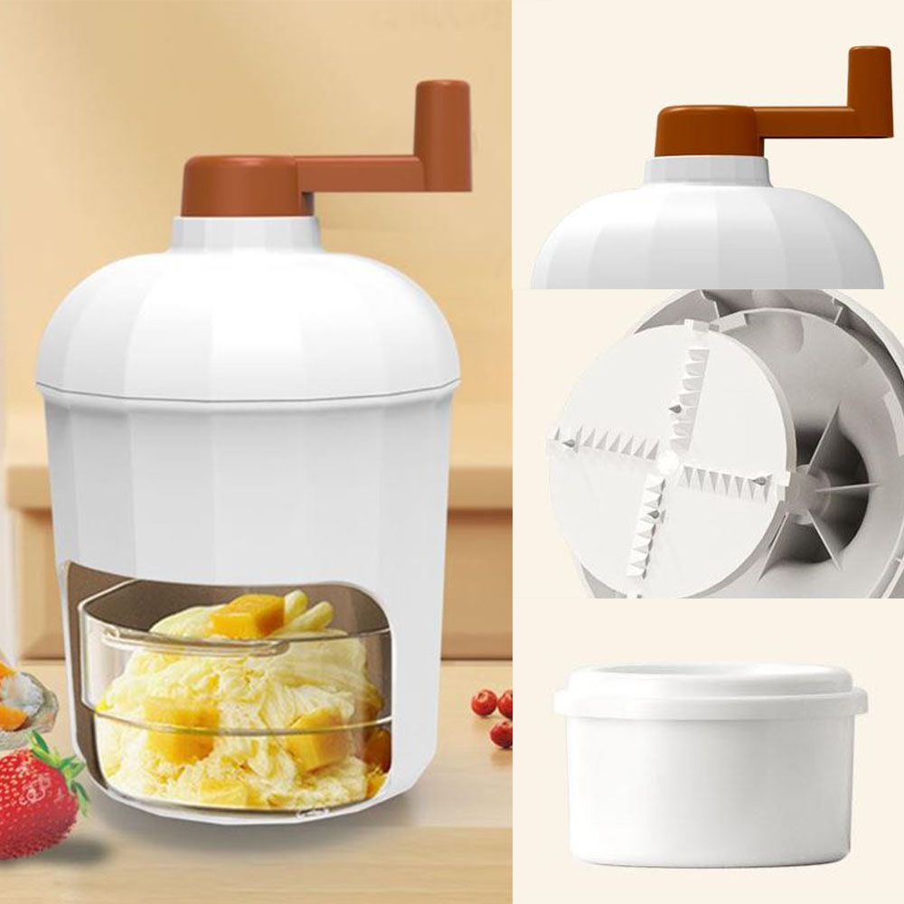 수동 눈꽃 빙수기 시원한 여름 간식 팥빙수 쾌속 쇄빙기