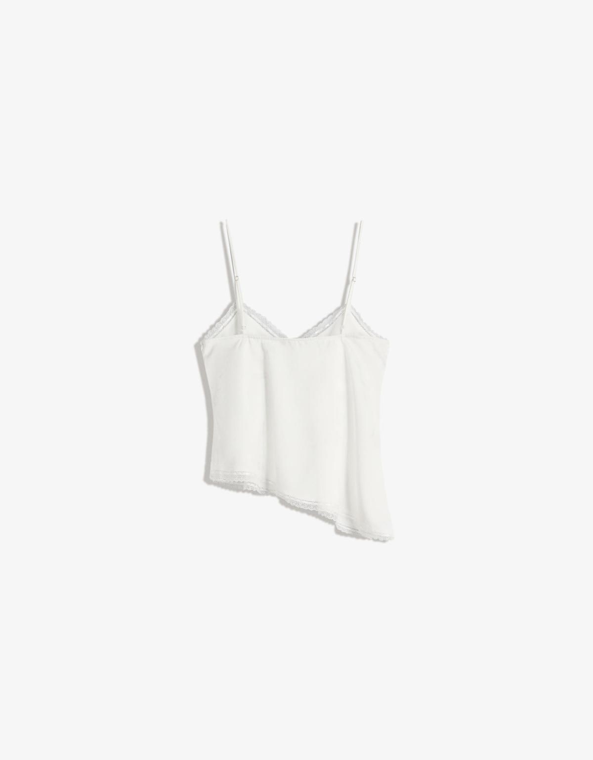 버쉬카 테크니컬 스트랩 자카드 민소매 탑 8773/028 WHITE - 상세 이미지 5