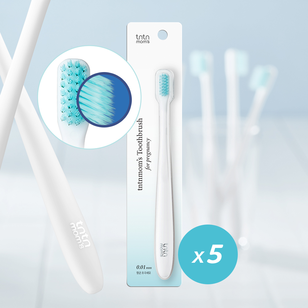 튼튼맘스 0.01mm 초극세모 임산부칫솔 5개 - 상세 이미지 4