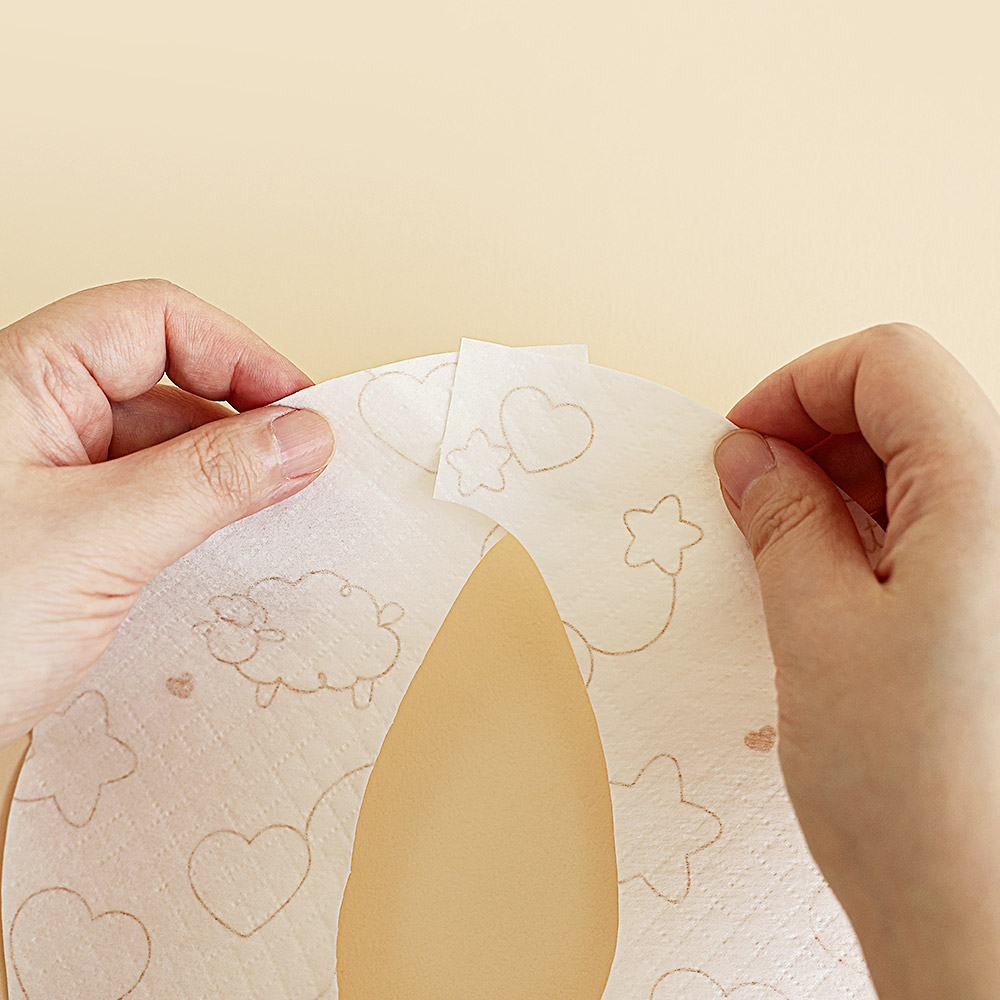 마롤로뜨 일회용 아기 방수턱받이 자기주도 이유식 침받이 개별포장 60매 (20매x3박스)