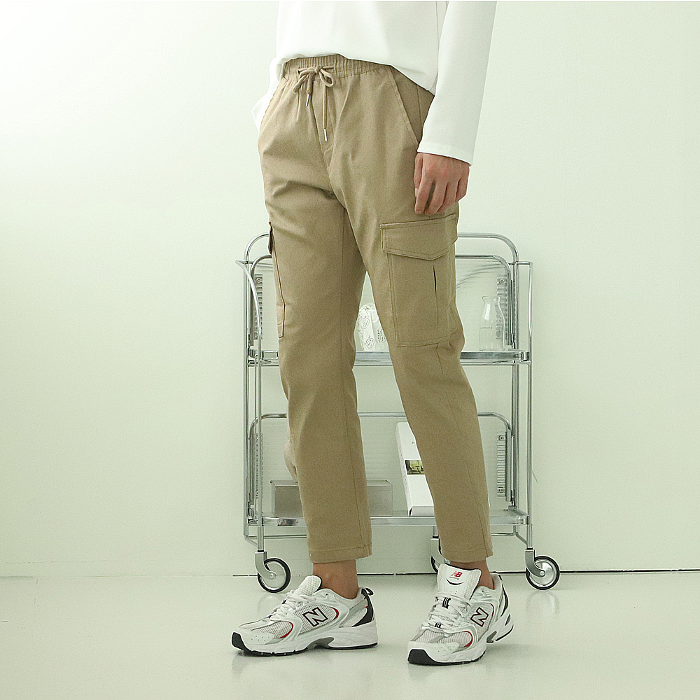 남자 카고바지 남성밴딩팬츠 빅사이즈 허벅돼 남자면바지