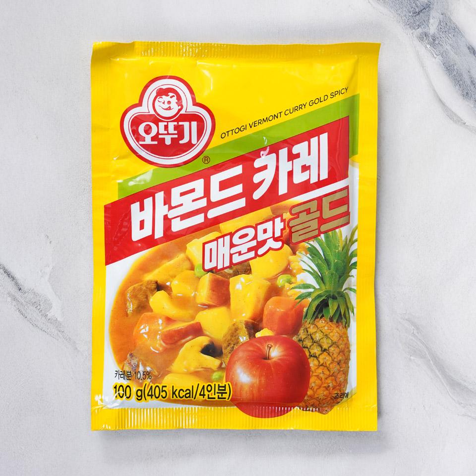 메가마트 오뚜기 바몬드카레 매운맛 골드 분말 100g - 상품 이미지