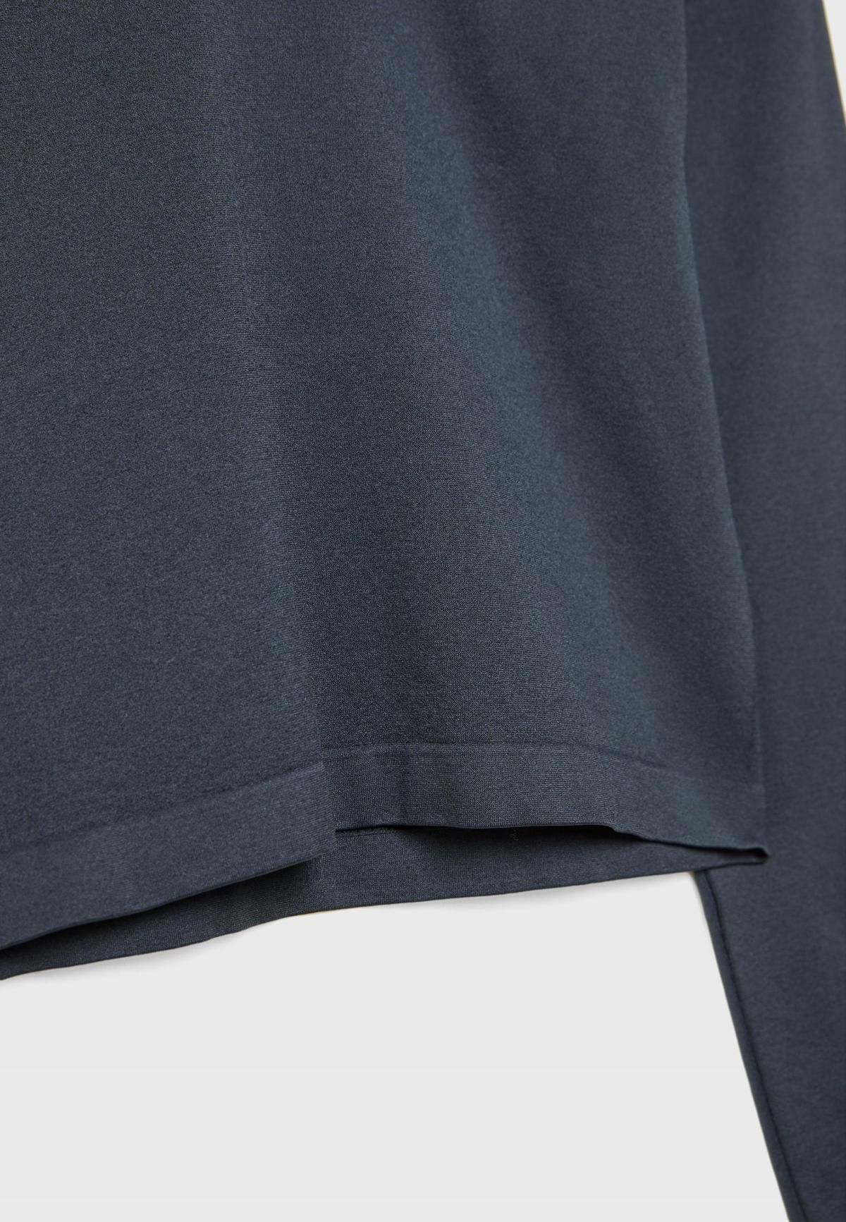 스트라디바리우스 미니멀 크롭 긴팔 라운드넥 티셔츠 8076/680 DARK GREY - 상세 이미지 2