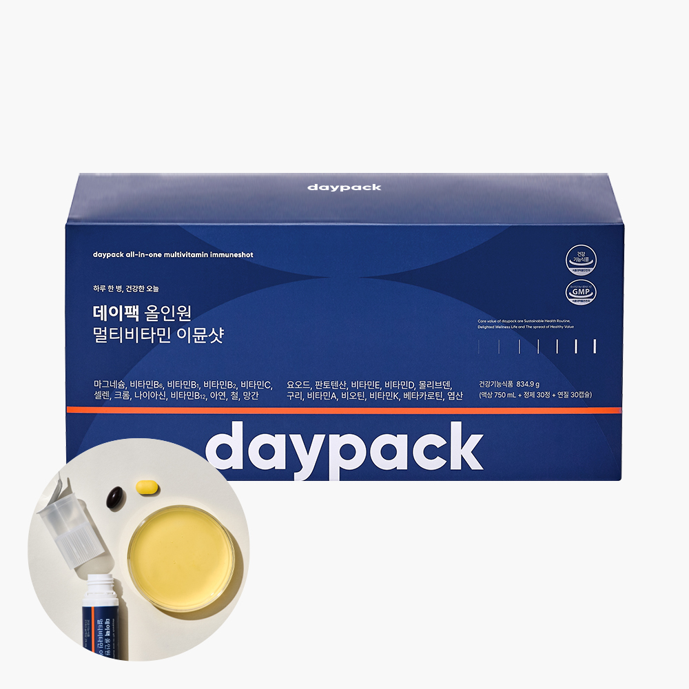 [강세일] 데이팩 올인원 액상 멀티비타민 이뮨샷 5000% 30개입, 1개