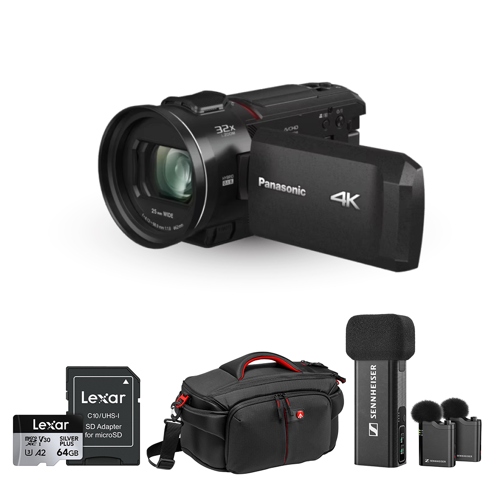 파나소닉 HC-VX3 4K 캠코더 무선마이크 2채널 마스터 패키지 Profile Wireless - 상품 이미지