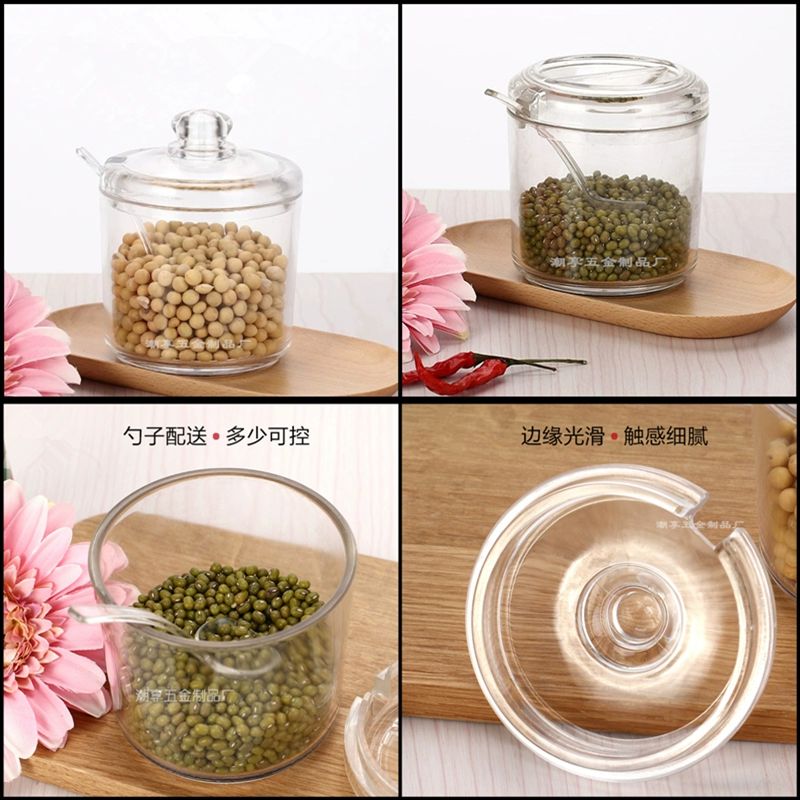 소금후추 세트 그라인더 페퍼밀 향신료 조미료 통후추 스푼이 포함된 210ml 용기 - 상세 이미지 4