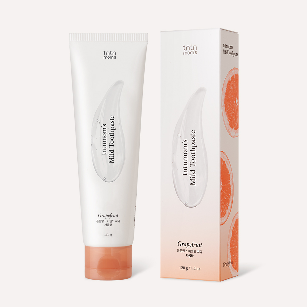 튼튼맘스 무불소 비건 임산부 치약 (자몽향) 120g, 1개